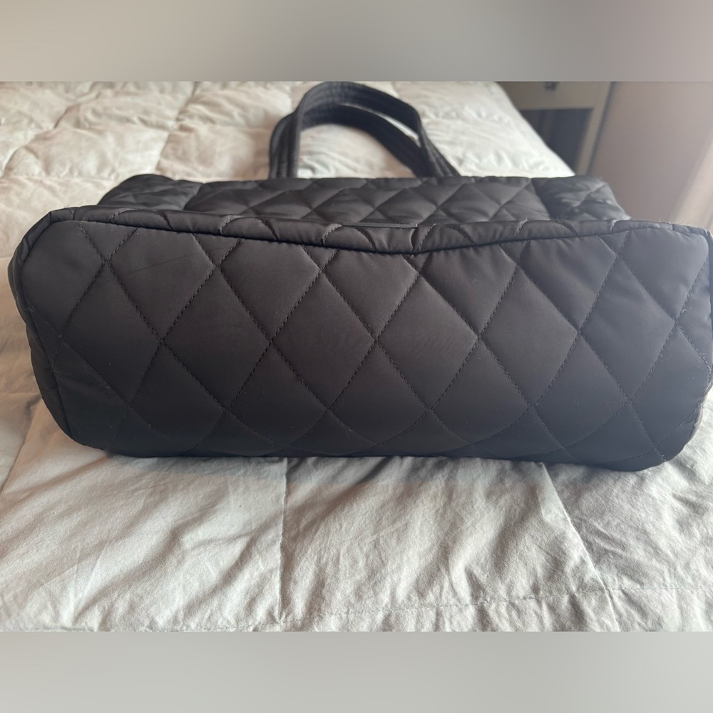 Vera Bradley black Quilted laptop Tote - Picture 3 of 6